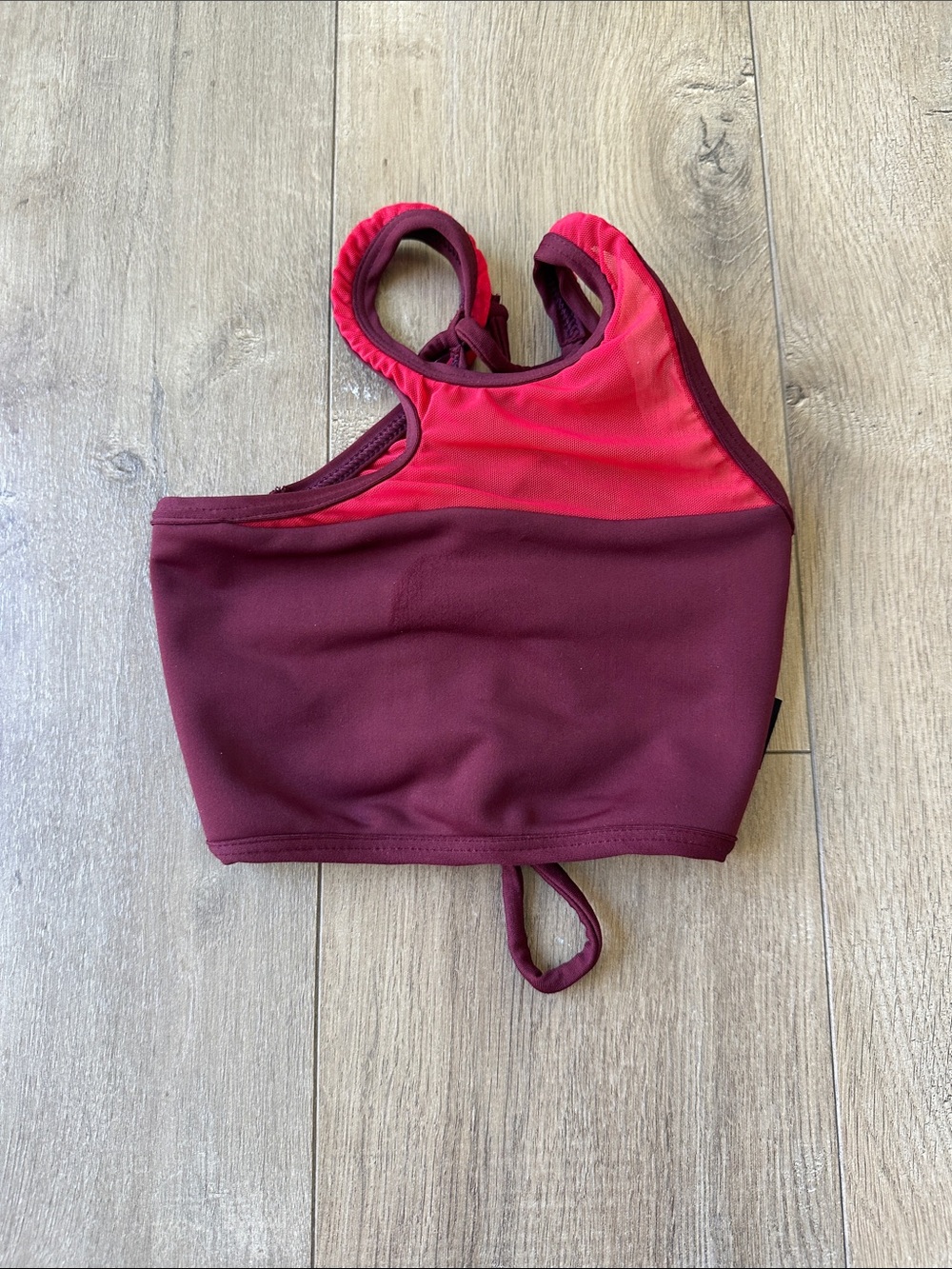 Tiger Friday red 2 tone top CL